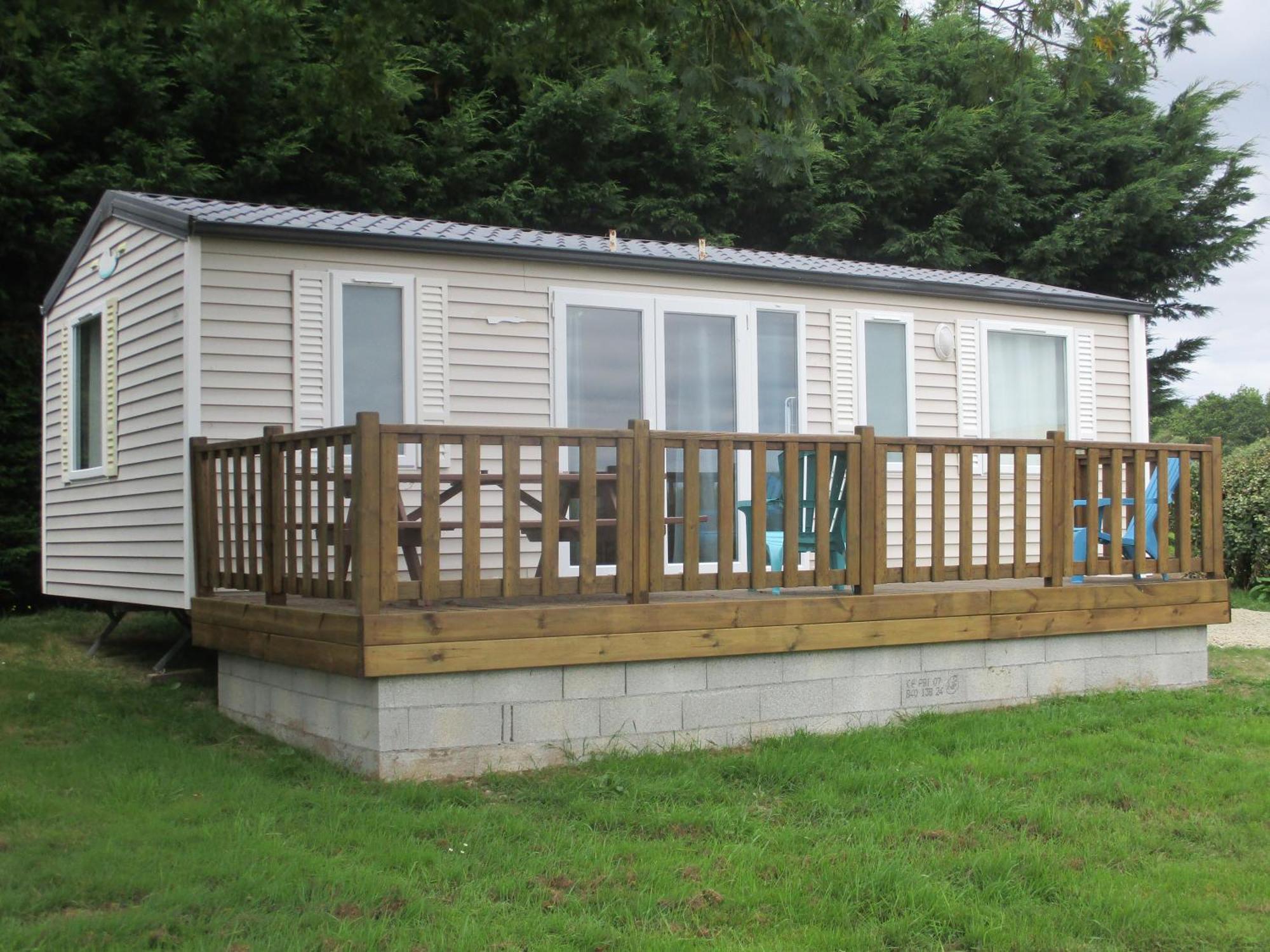 Les Mobile Home De Kerroyal Garlan Ngoại thất bức ảnh